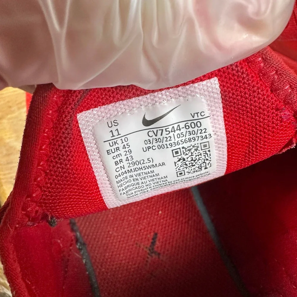 Nike Air Max 270 University Red Mens Running Shoes CV7544-600 Size 11